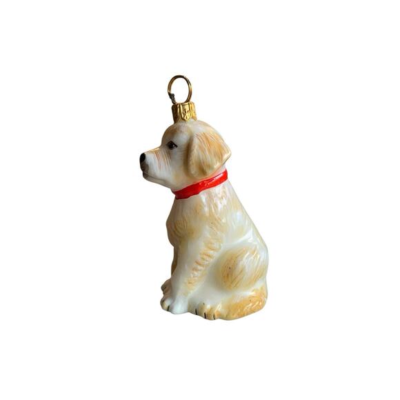 Joy To The World Golden Retriever Dog Puppy Handcrafted Christmas Ornament Box - Picture 5 of 9